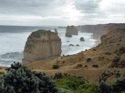Cliffs at the northwest side with the Twelve Apostles rocks, viewed from the Twelve Apostles viewing point