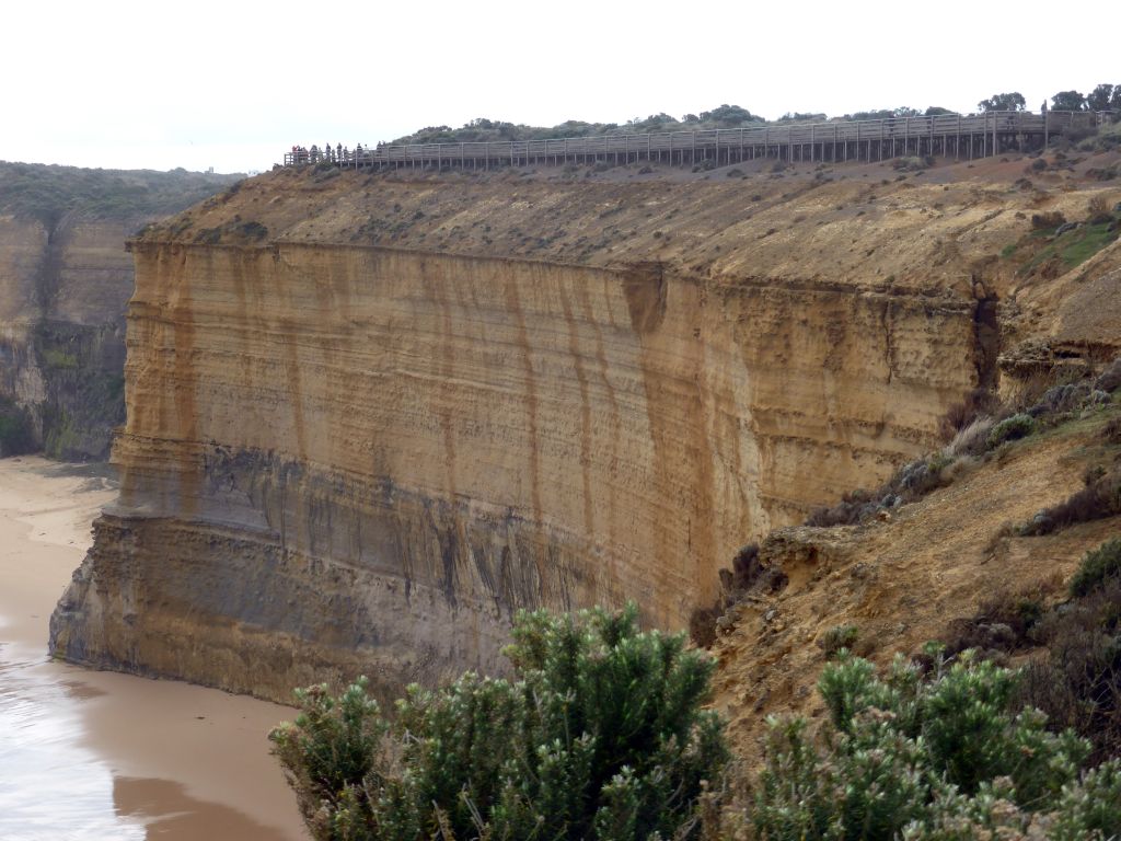 The Twelve Apostles viewing point on top of the cliff