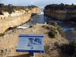 Information about the Two Survivors at the viewing point, with a view on the Loch Ard Gorge