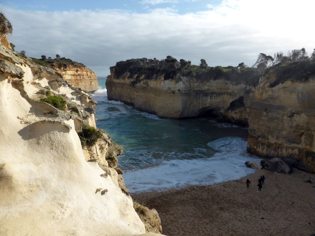 The Loch Ard Gorge, viewed from the staircase leading down from the viewing point