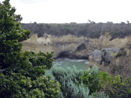 Cliff at the west side of the Loch Ard Gorge, viewed from the viewing point at the southeast side