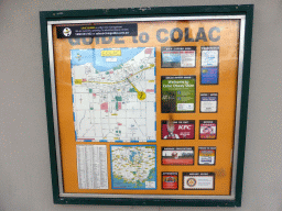 Map of Colac, at a parking place along the Princes Highway in Colac