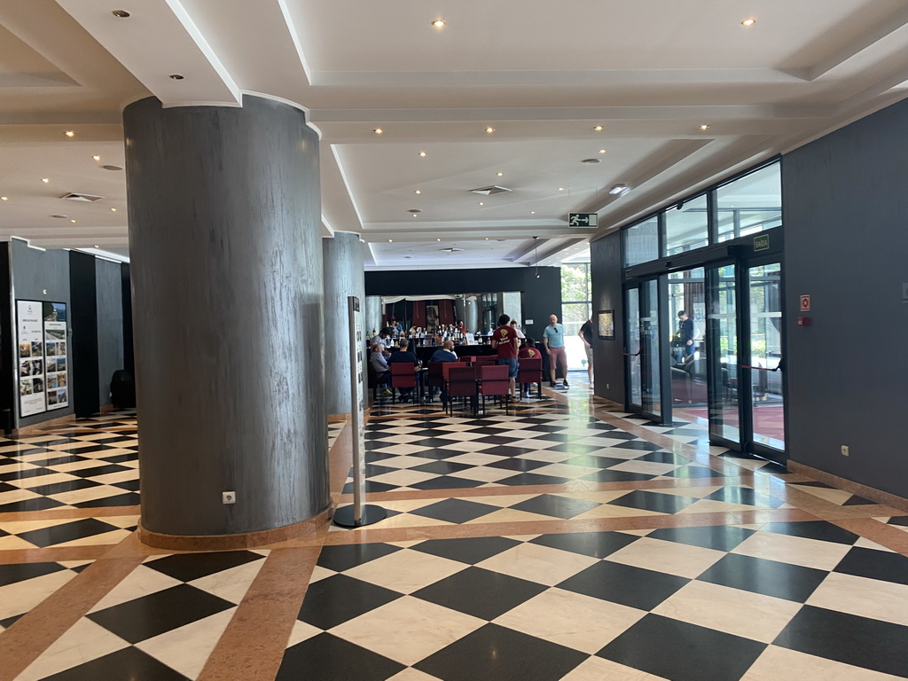 Interior of the lobby of the Hotel Vila Galé Porto