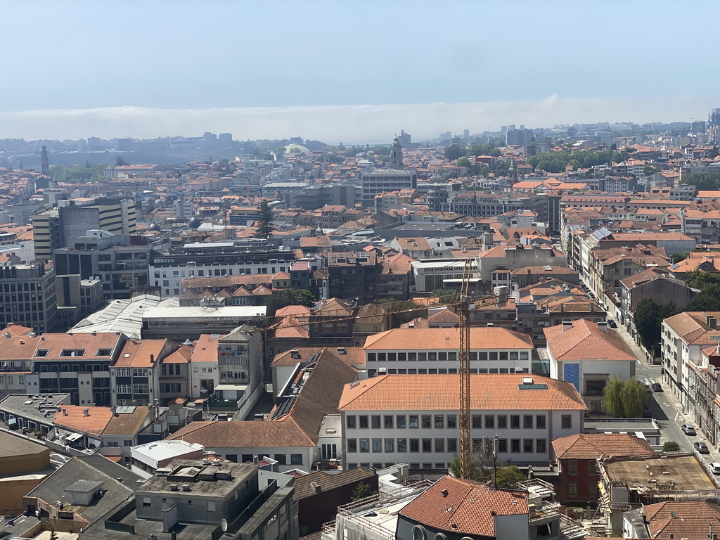 The city center with the Super Bock Arena, viewed from the swimming pool at the Hotel Vila Galé Porto