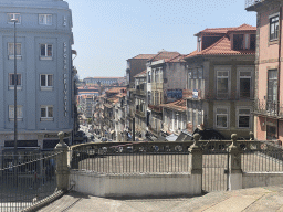 The Rua de 31 de Janeiro street, viewed from the front of the Igreja de Santo Ildefonso church