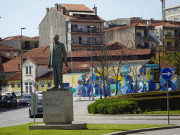 Statue of Afonso Costa at the Campo 24 de Agosto square