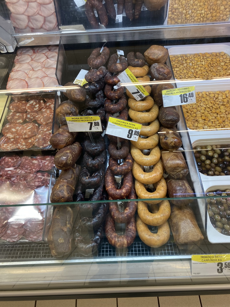 Sausages at the Pingo Doce Fernão Magalhães supermarket