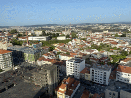 The east side of the city with the Igreja Paroquial do Bonfim church, viewed from the hallway to the swimming pool at the Hotel Vila Galé Porto