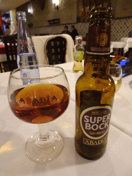Super Bock Abadia beer at the Abadia do Porto restaurant