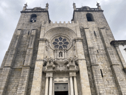 West facade of the Porto Cathedral at the Terreiro da Sé square