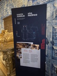 Explanation on the tombs of Saint Aurelius and Saint Pacifico at the Our Lady of Mercy Chapel at the Porto Cathedral