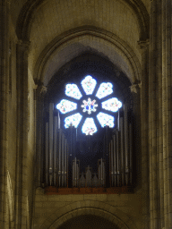 Rose window and organ of the Porto Cathedral
