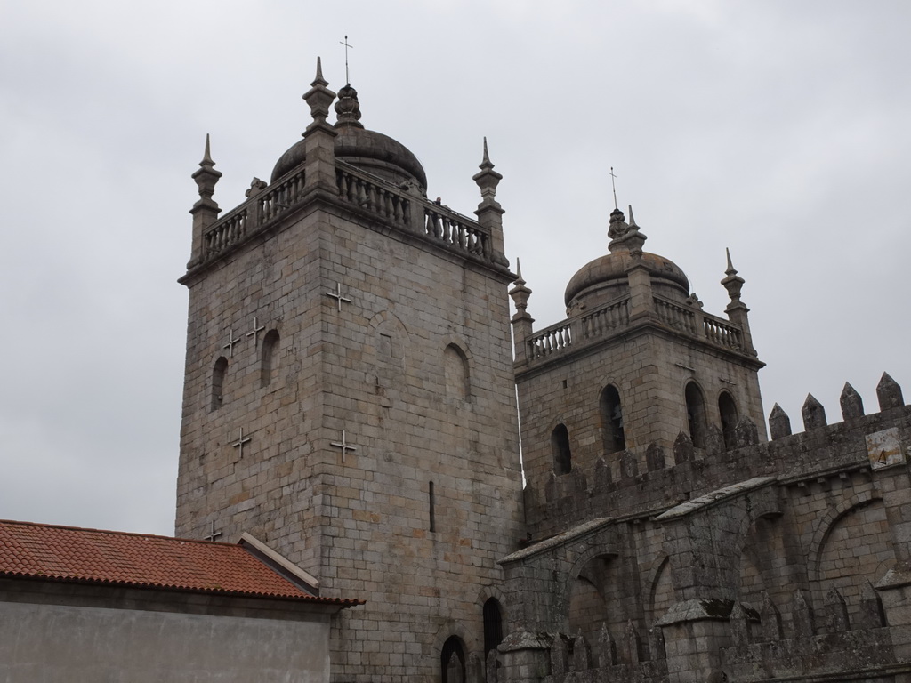 The towers of the Porto Cathedral, viewed from the terrace