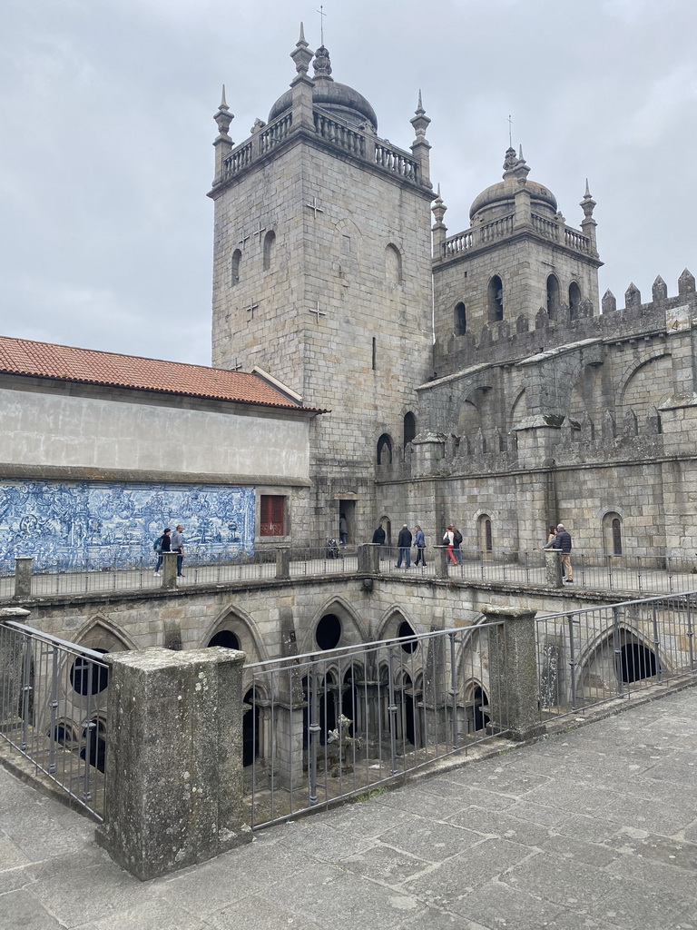 The terrace and the towers of the Porto Cathedral