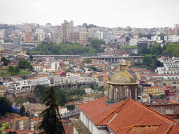 The Paço Episcopal do Porto palace and Vila Nova de Gaia, viewed from the South Tower of the Porto Cathedral