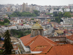 The Paço Episcopal do Porto palace and Vila Nova de Gaia, viewed from the South Tower of the Porto Cathedral