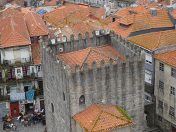 The Porto Tourism Office at the Calçada Dom Pedro Pitões street, viewed from the South Tower of the Porto Cathedral