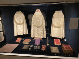 Priest gowns and books at the Treasury of the Porto Cathedral