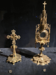 Reliquary cross and monstrance at the Treasury of the Porto Cathedral