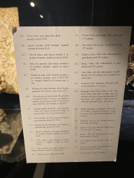 Explanation on the relics at the Treasury of the Porto Cathedral