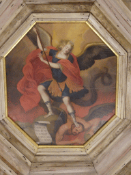 Fresco of Saint Michael on the ceiling of the Chapter Room at the Porto Cathedral