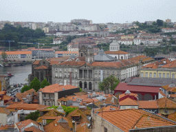 The Palácio da Bolsa palace, the Igreja Monumento de São Francisco church, the Douro river and Vila Nova de Gaia, viewed from the Miradouro da Rua das Aldas viewpoint