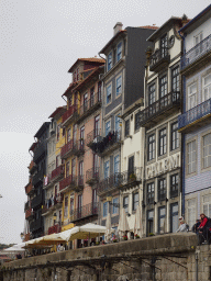 Facades of buildings at the Cais da Estiva street