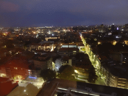 The city center, viewed from the swimming pool at the Hotel Vila Galé Porto, by night