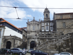 Front of the Igreja Monumento de São Francisco church at the Rua do Infante D. Henrique street, viewed from the sightseeing bus