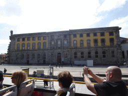 Front of the Portuguese Centre of Photography at the Largo Amor de Perdição square, viewed from the sightseeing bus on the Campo dos Mártires da Pátria square