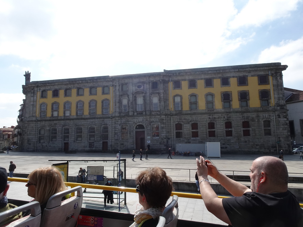 Front of the Portuguese Centre of Photography at the Largo Amor de Perdição square, viewed from the sightseeing bus on the Campo dos Mártires da Pátria square