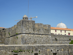 Southwest side of the Fortaleza de São João da Foz fortress, viewed from the sightseeing bus on the Avenida de Dom Carlos I street