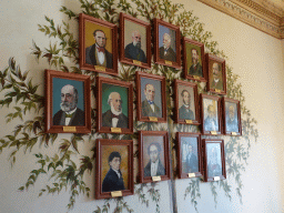 Portraits at the Former Presidents Gallery at the southeast side of the upper floor of the Palácio da Bolsa palace