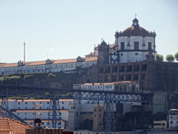 The Ponte Luís I bridge and the Mosteiro da Serra do Pilar monastery at Vila Nova de Gaia, viewed from the Former Presidents Gallery at the southeast side of the upper floor of the Palácio da Bolsa palace