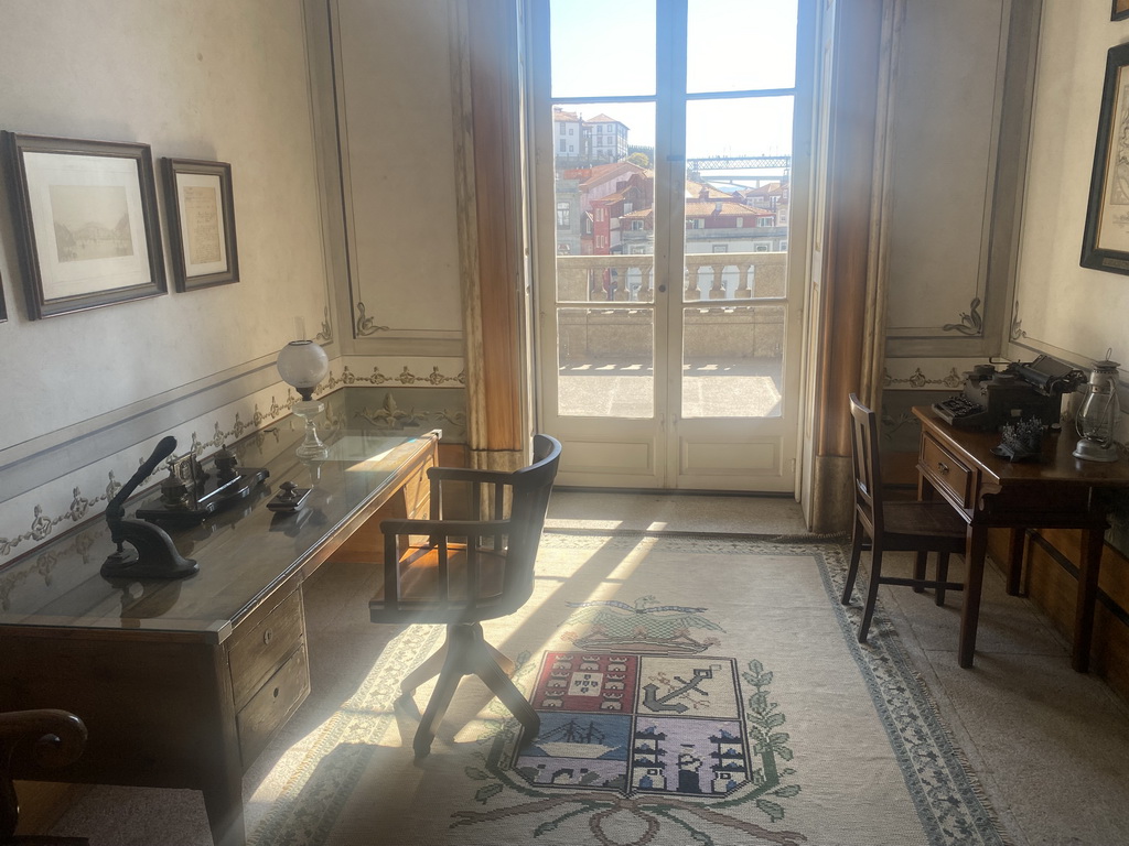 Interior of Gustave Eiffel`s Room at the east side of the upper floor of the Palácio da Bolsa palace