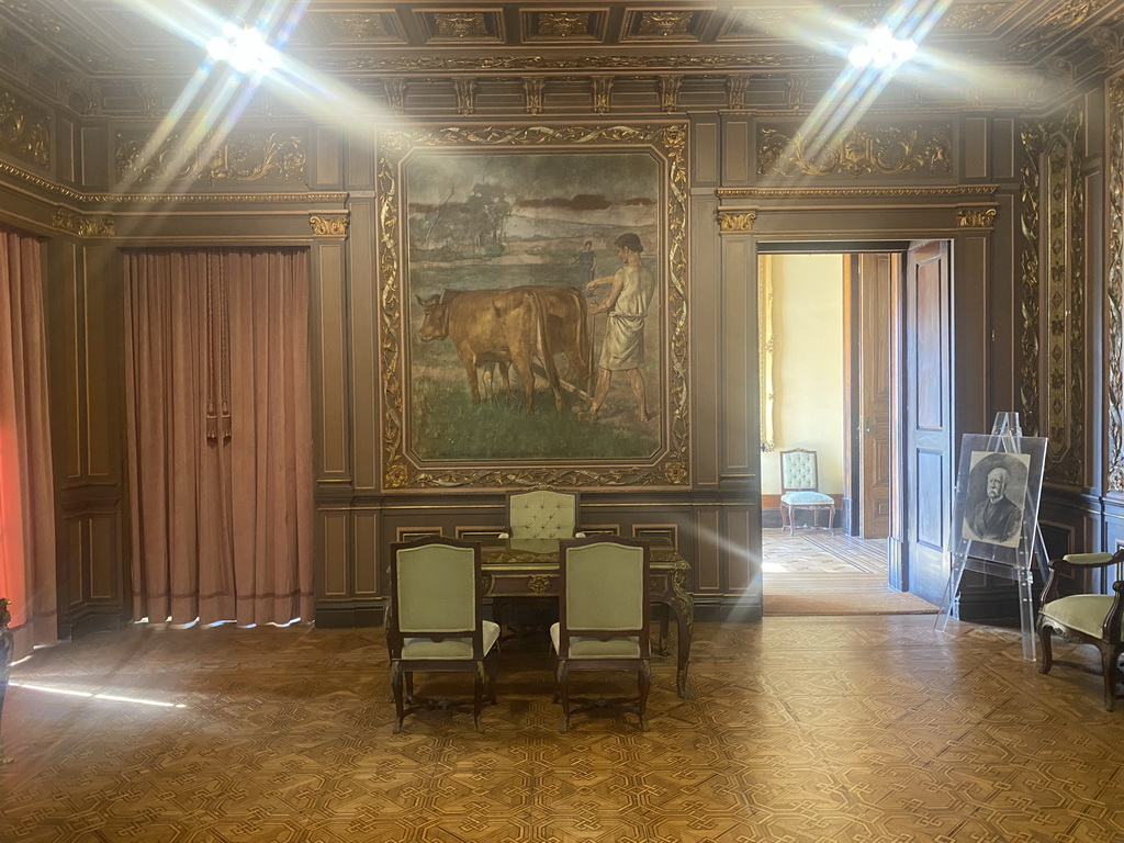 Interior of the Presidents Room at the east side of the upper floor of the Palácio da Bolsa palace