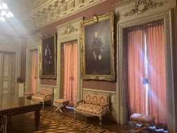 Interior of the Portrait Room at the north side of the upper floor of the Palácio da Bolsa palace
