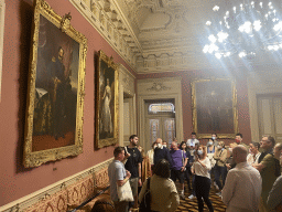 Our tour guide at the Portrait Room at the north side of the upper floor of the Palácio da Bolsa palace