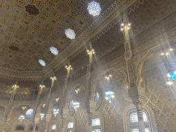 North walls and ceiling of the Arab Room at the northwest side of the upper floor of the Palácio da Bolsa palace