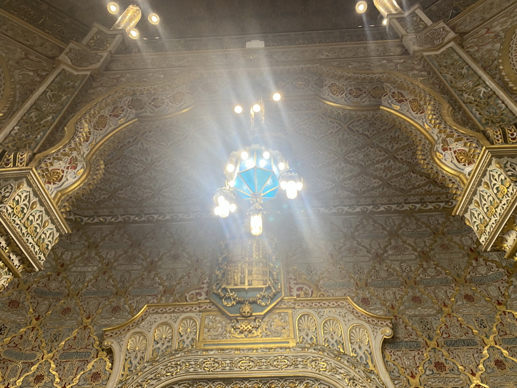 Chandeleer at the Arab Room at the northwest side of the upper floor of the Palácio da Bolsa palace