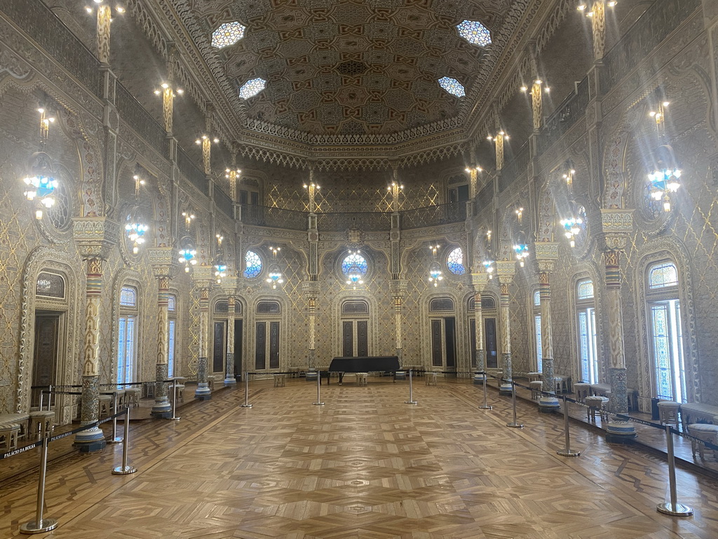 West side of the Arab Room at the northwest side of the upper floor of the Palácio da Bolsa palace