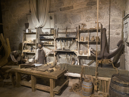 Interior of the Shipyard room at the World of Discoveries museum