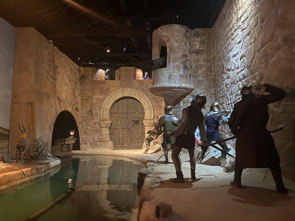 The Conquering Ceuta section of the boat ride at the World of Discoveries museum