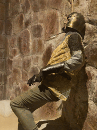 Knight statue at the Conquering Ceuta section of the boat ride at the World of Discoveries museum
