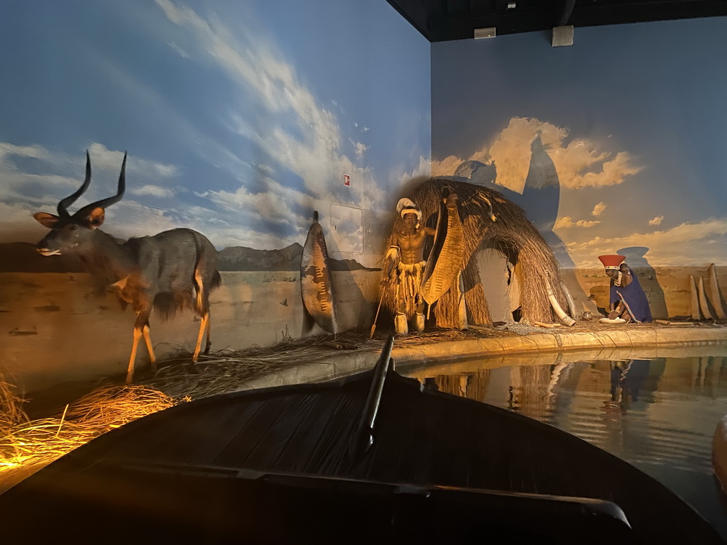 The Black Africa section of the boat ride at the World of Discoveries museum