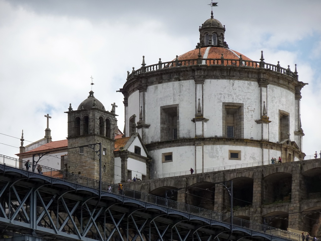 The Mosteiro da Serra do Pilar monastery at Vila Nova de Gaia, viewed from the Cais da Ribeira street