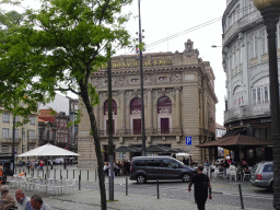 Front of the São João National Theater at the Praça da Batalha square