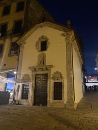 The Largo do Terreiro square with the Capela de Nossa Senhora do Ó church, the Rua da Alfândega street and the Mercado Ferreira Borges market, by night