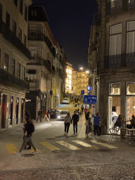 The Rua Trindade Coelho street, viewed from the Rua de Mouzinho da Silveira street, by night