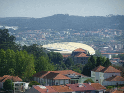 The Estádio do Dragão stadium, viewed from the fitness room at the Hotel Vila Galé Porto
